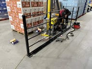 Guard Rail for Warehouse Machine Installed at Factory in Bolton